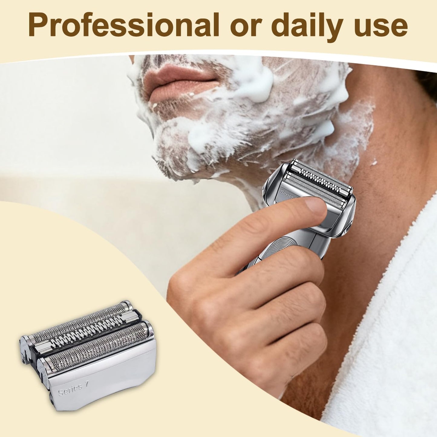 7-Series 70S Replacement Head Compatible with Braun 795, 790cc, 7899cc, 720cc, 720s-4, 750, 760, 7383, 9565, 9585 Electric Shavers,Quick to Clean,Compatible with 7-Series Electric Razor