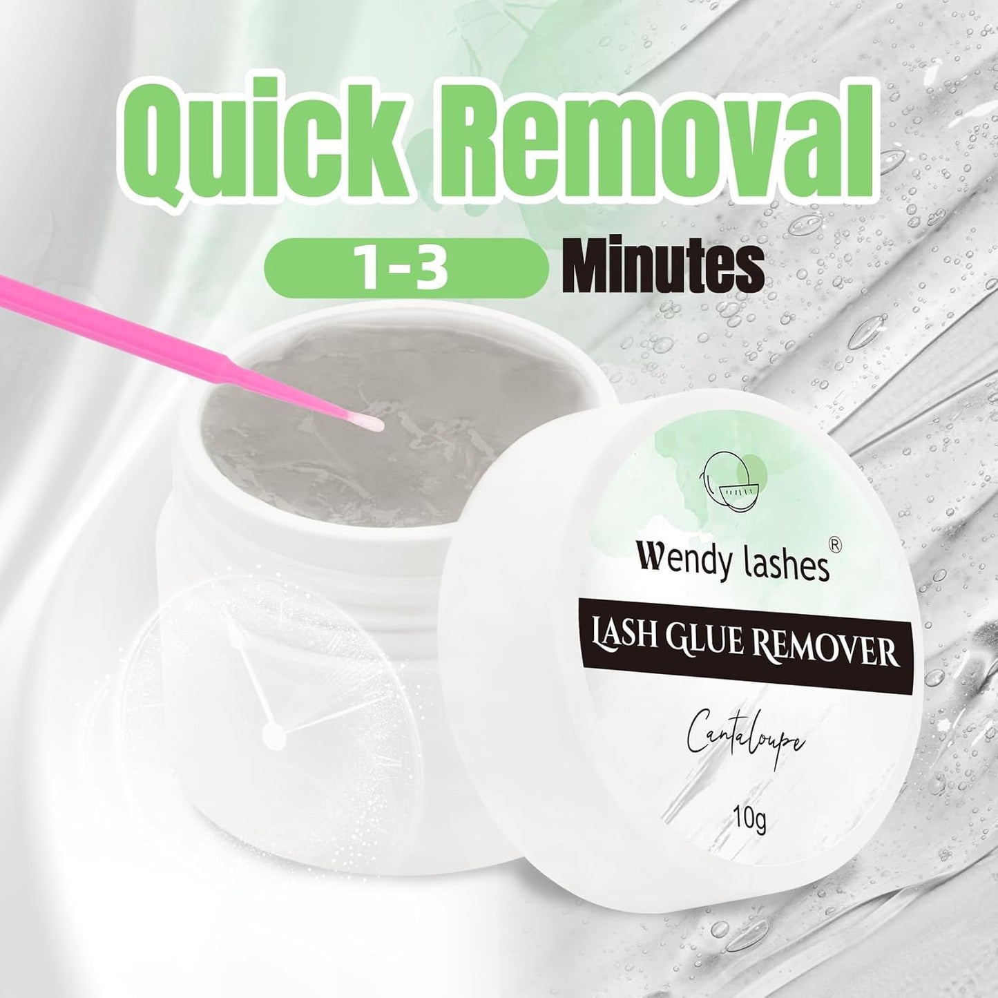 Eyelash Extension Remover - Wendy Lash Remover Cream for Cluster Glue | Grey Cantaloupe