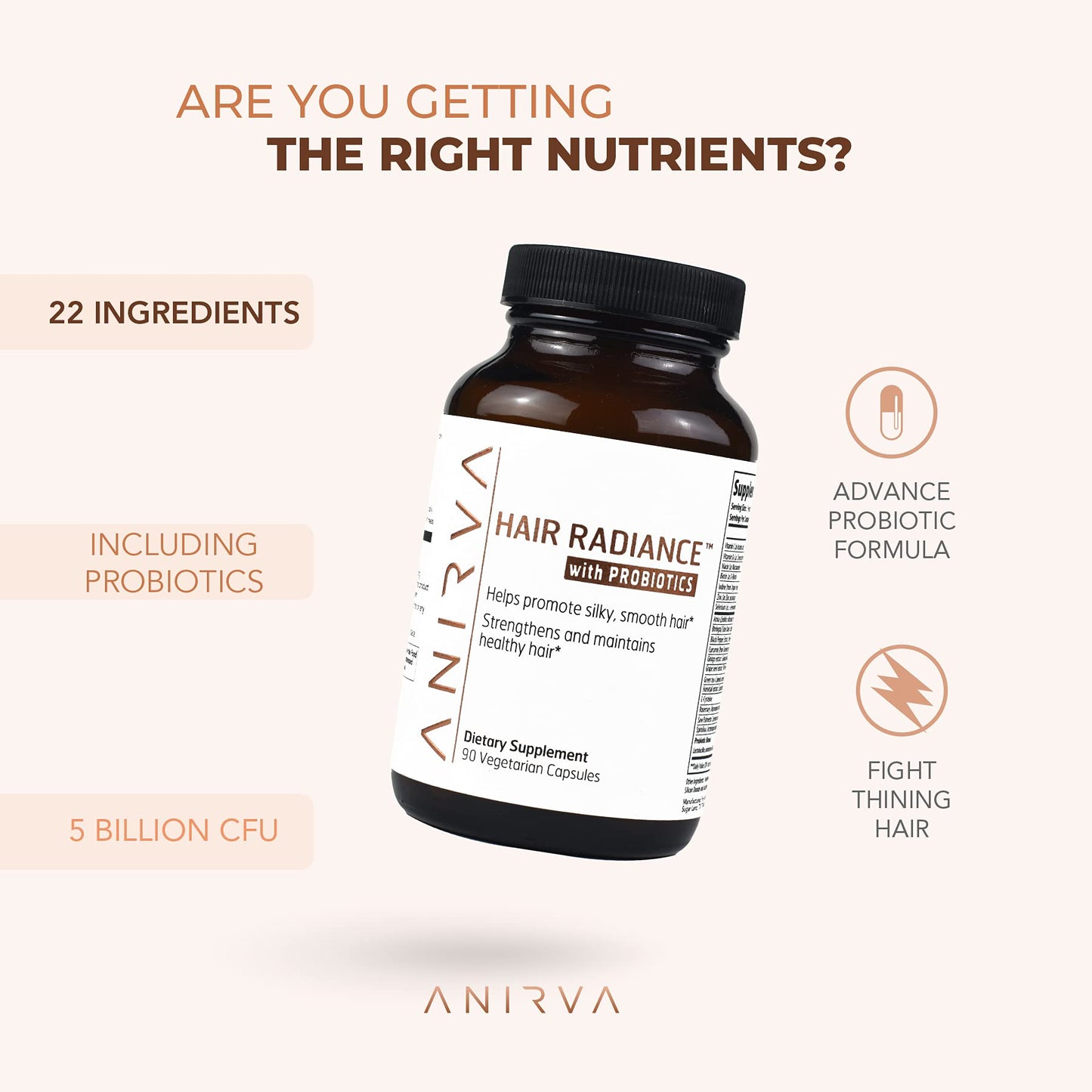 Premium Hair Growth Vitamin with Biotin, Horse Tail Extract & 20 Ingredients for Thicker, Stronger Hair and Healthy Scalp