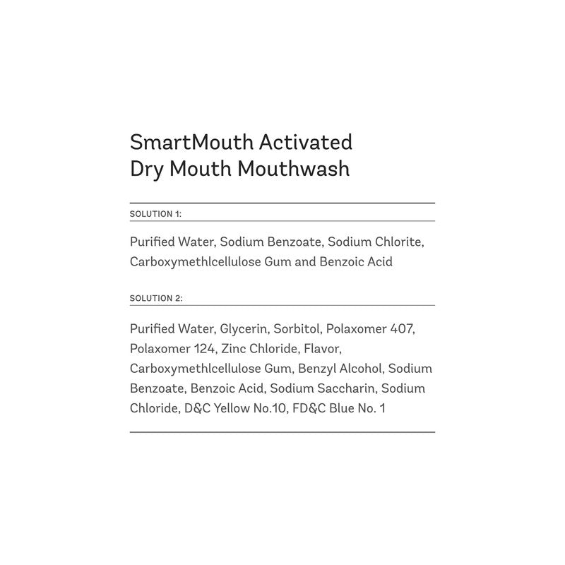 SmartMouth Dry Mouth Mouthwash, Mint, 16 Fluid Ounce