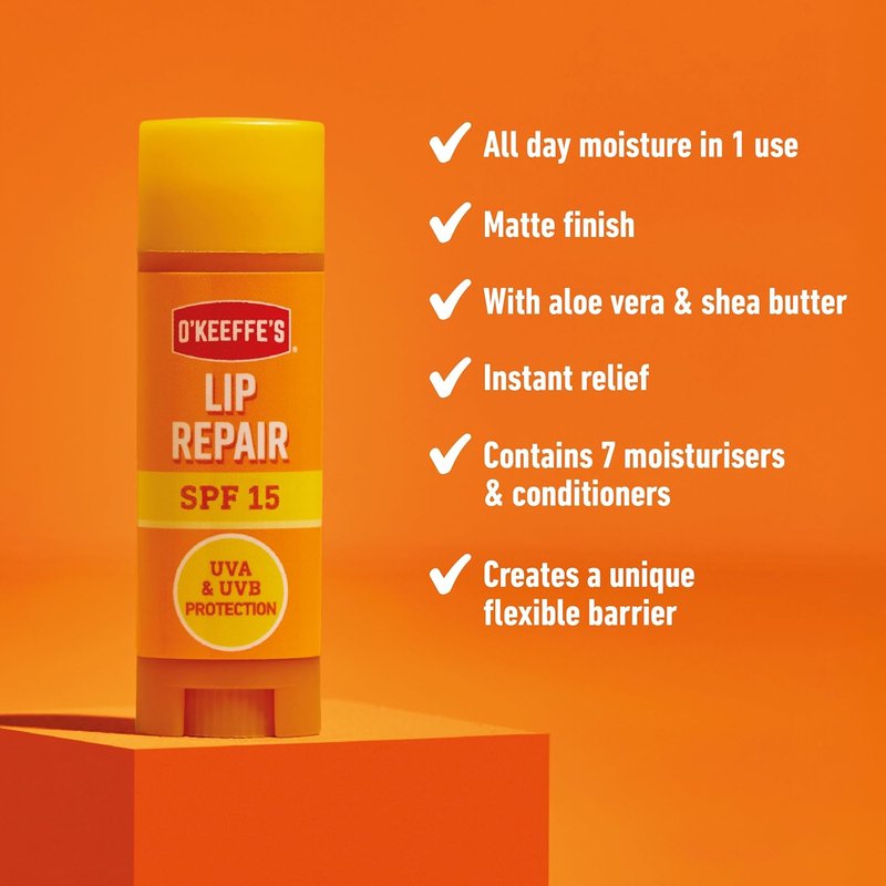 O'Keeffe's Lip Repair & Protect Balm SPF 15 - Moisturizing Lip Care 4.2g