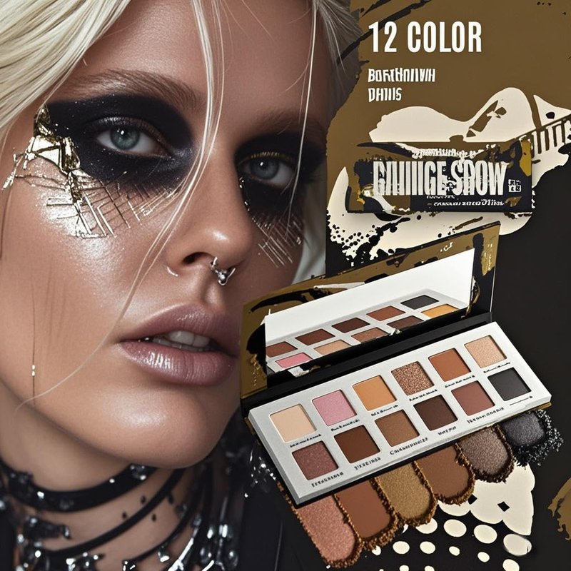 ‌Natural Nudes Eyeshadow Palette - Warm Taupe & Dark Brown Matte, Shimmer & Metallic Velvety Finish | Long-Lasting Travel-Friendly Compact Size | Beginner-Friendly Eye Makeup Palette Everyday Looks