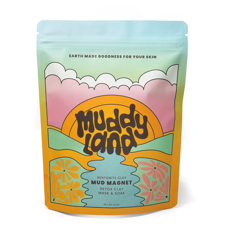 Bentonite Clay Detox Mud Bath Soak & Full Body Mud Mask - Magnetic Clay Bath with Epsom Salt, Body & Face Mask, Gift for Her - Mud Magnet by Muddyland
