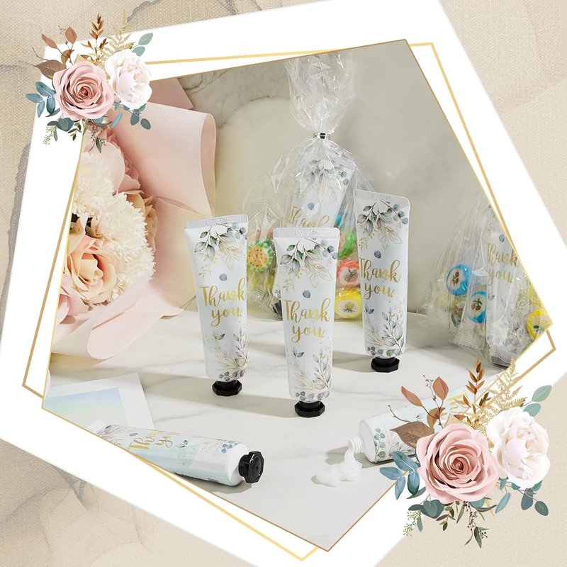 Thank You Hand Cream Gift Set - 48 Travel Size Lotion Favors | Perfect for Baby Showers, Weddings & Parties