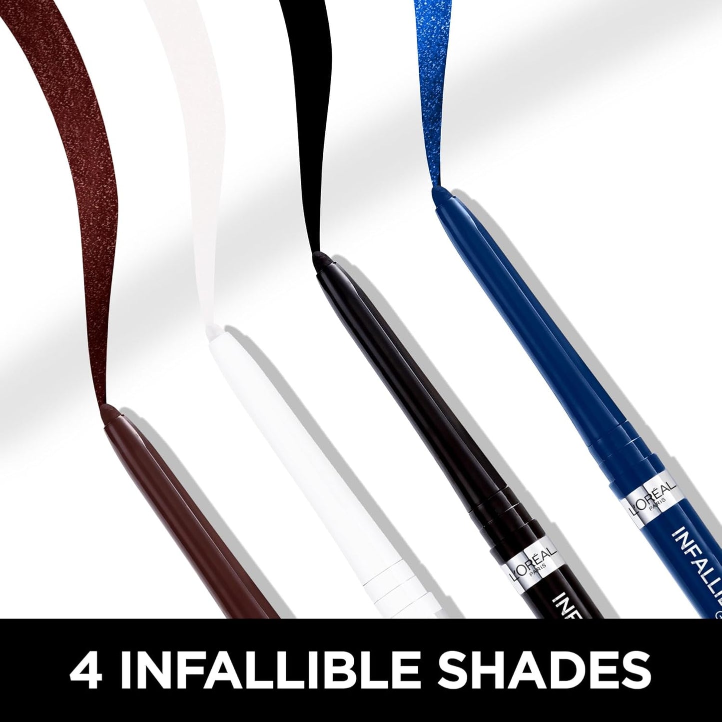 L'Oreal Paris Infallible Grip Eyeliner Pencil - Waterproof, Smudge-Resistant, Intense Black | 0.01 Oz, 36HR Wear