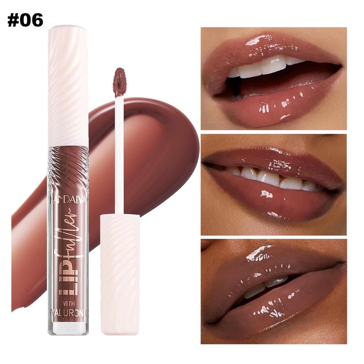 brown chocolate Lip GlossTinted Glitter Lipgloss Lip Oil Kids Teens Moisturizing Lipstick Lip Balm High Shine And Vegan Plumping Lip Gloss For Women Girls Long-Lasting Dry Lip Care lip pumper gloss 06
