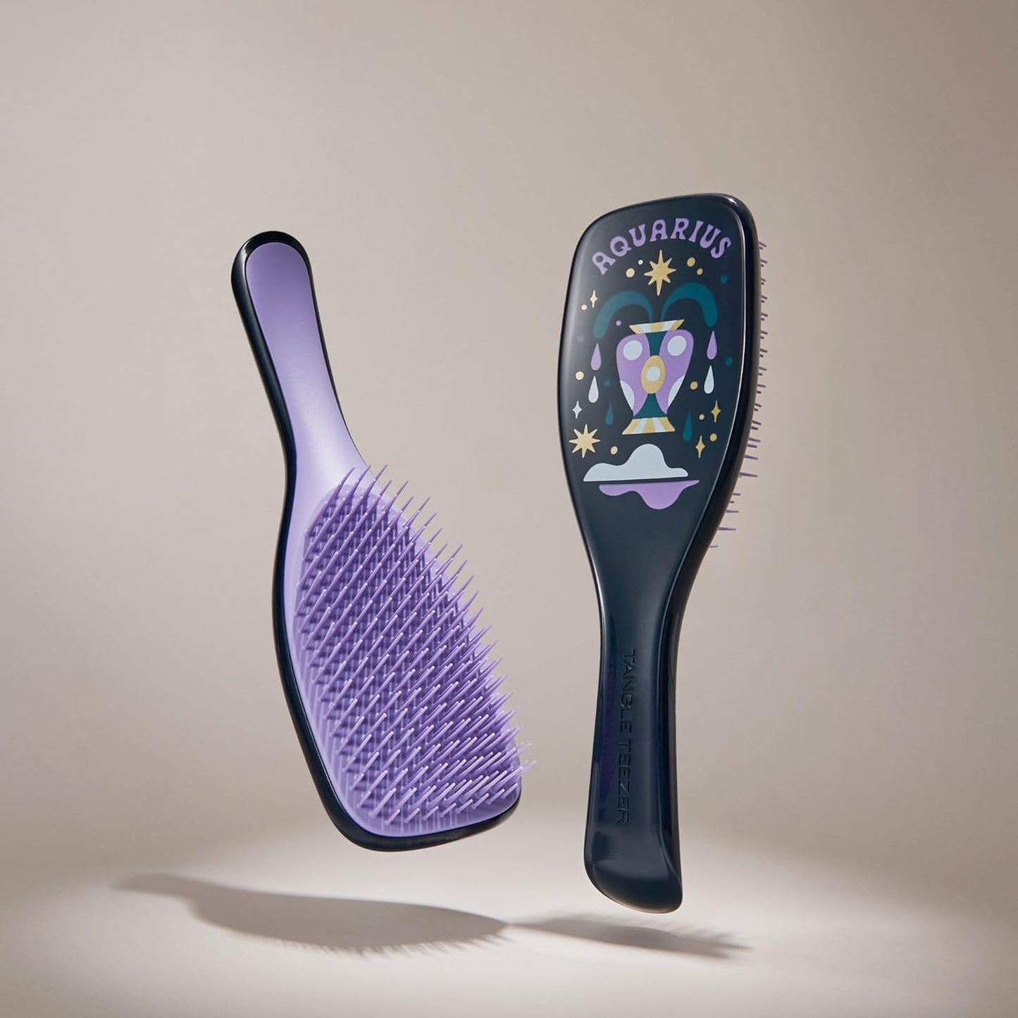 Zodiac Ultimate Detangler Hairbrush - Eliminates Knots & Reduces Breakage for All Hair Types | Aquarius
