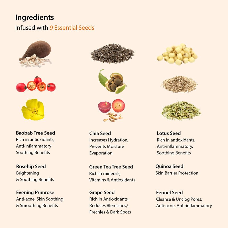 Blithe Vital Treatment 9 Essential Seeds Niacinamide Toner - Korean Skin Essence for Face, Clarifying Oily Skin Vitalizing & Dark Spots 5 Fl Oz
