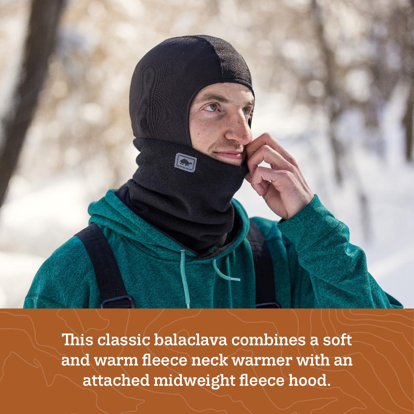 Turtle Fur Shellaclava Chelonia 150 Fleece Neck Warmer Helmet Liner Winter Balaclava Hood, Navy