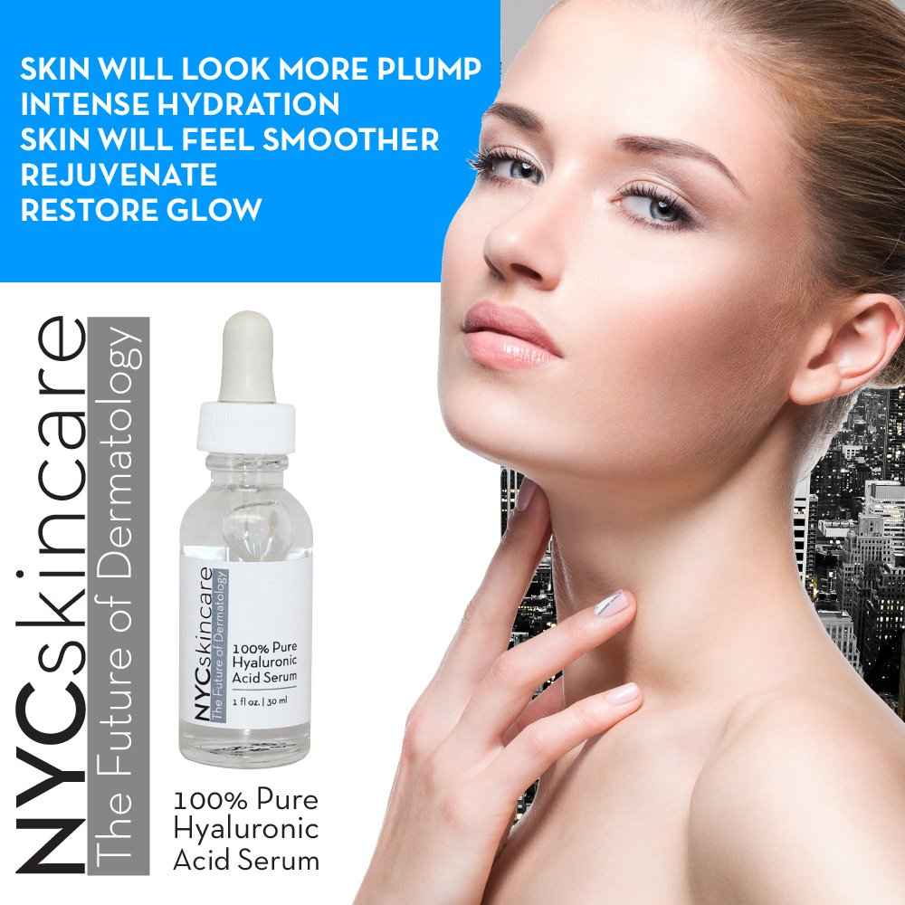NYCskincare The Future of Dermatology - 100% Pure Hyaluronic Acid Serum