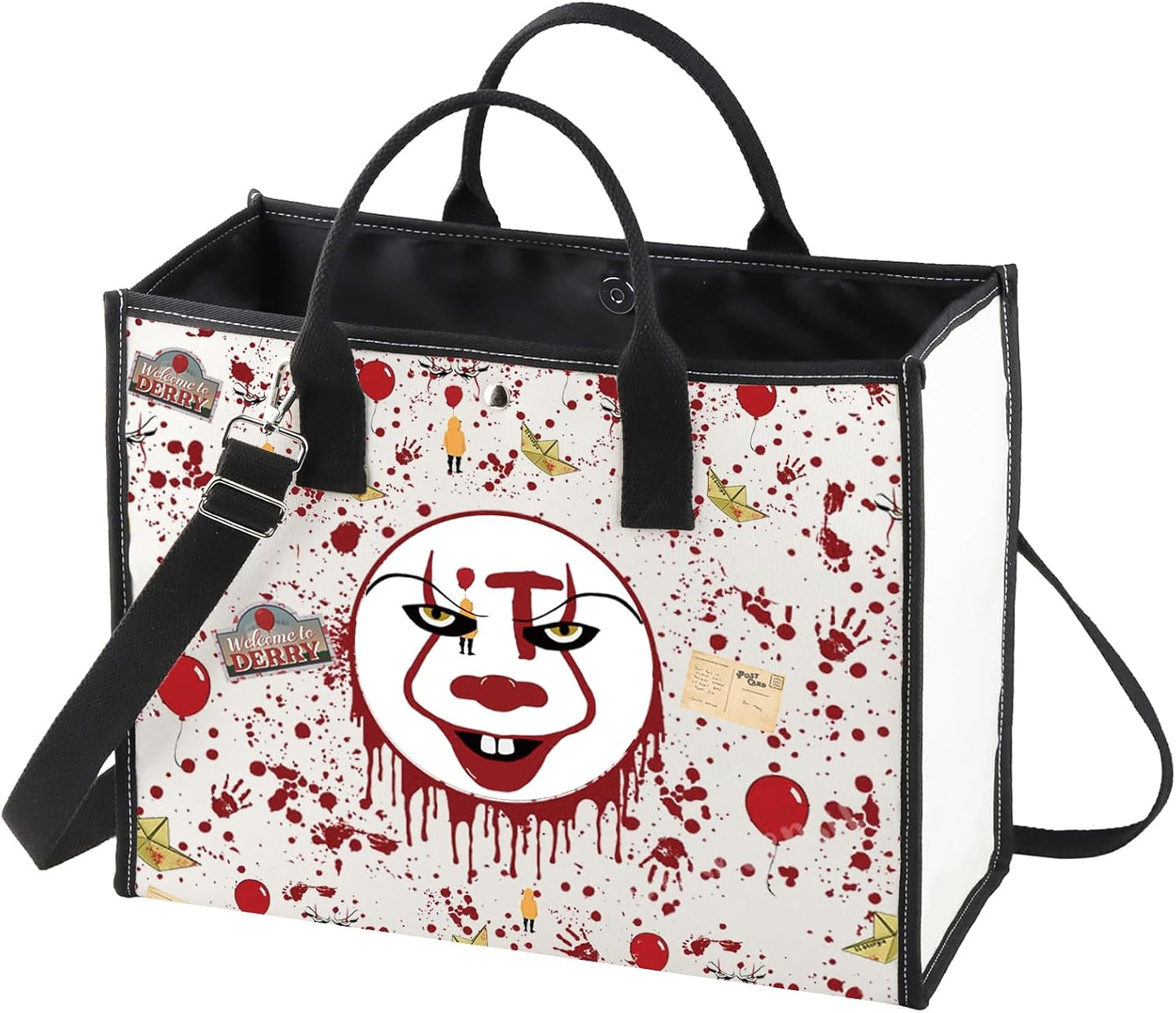 Horror Clown Makeup Bag - Zipper Pouch for Cosmetic Storage | Perfect Gift for Horror Movie Fans