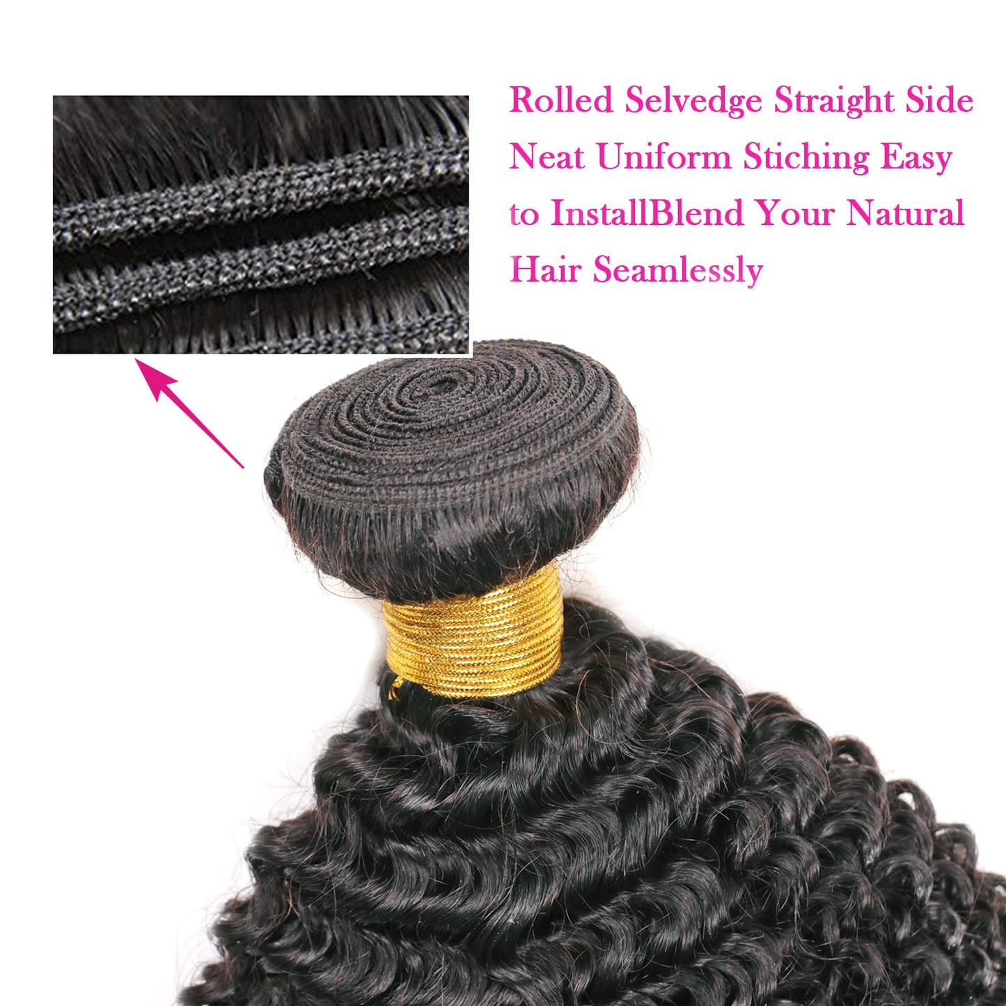 10A Afro Kinky Curly Bundles Human Hair 100% Unprocessed Virgin Brazilian Curly Weave Human Hair 2 Bundles 8 10 Inch Natural Black Color for Women