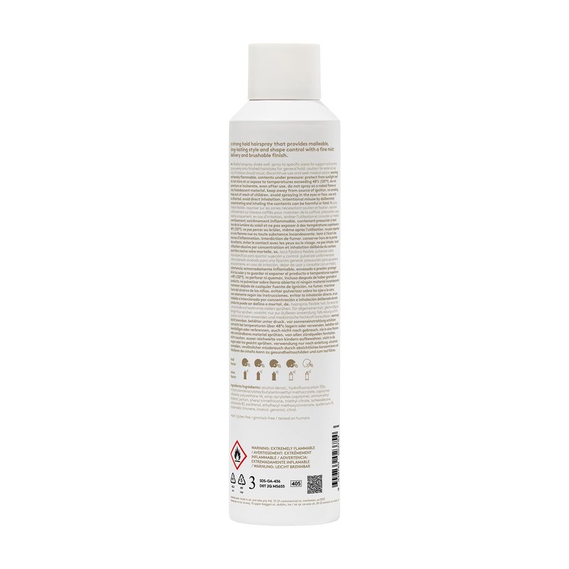 EVO Miss Malleable Flexible Hairspray - Strong Hold Hairspray, Malleable For Long Lasting Style, Shape Control & Brushable Finish - 9.0oz