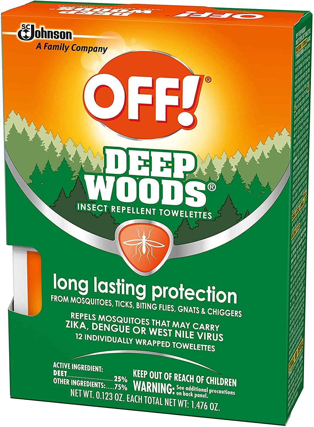 OFF! Deep Woods Towelettes, 12 CT (Pack - 1)