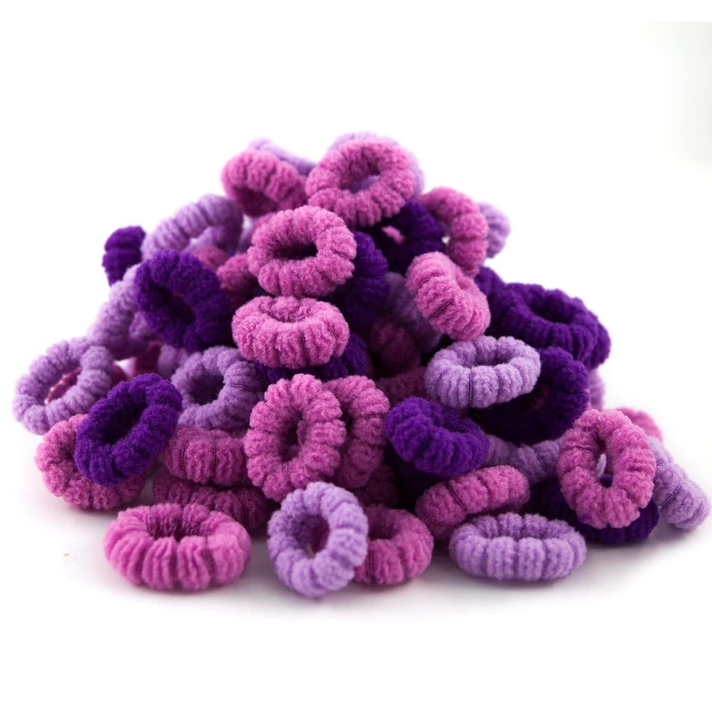 Baby Hair Ties, Bloom Toddler Hair Ties No Damage, 120pcs,Age 0-8,Ponytail Holder for Little Girls Hair Accessories, Elastic Thin Soft Hair Bands No Crease, Mini Hair Scrunchies