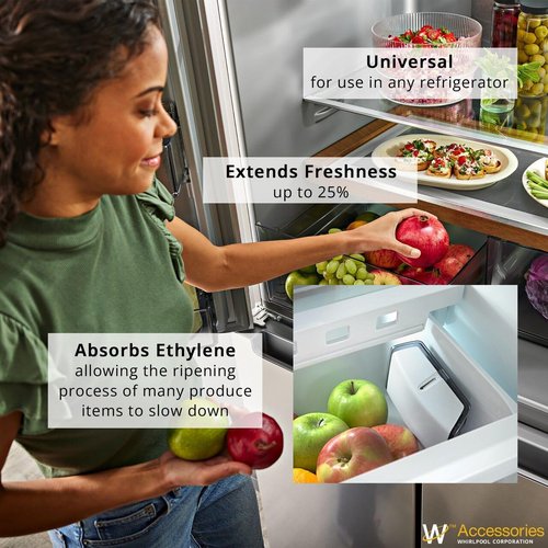 Whirlpool W10346771A Genuine OEM Produce Preserver Replacement Filters - For models W11462816 , P1KL6S1CS and P1FB6S1