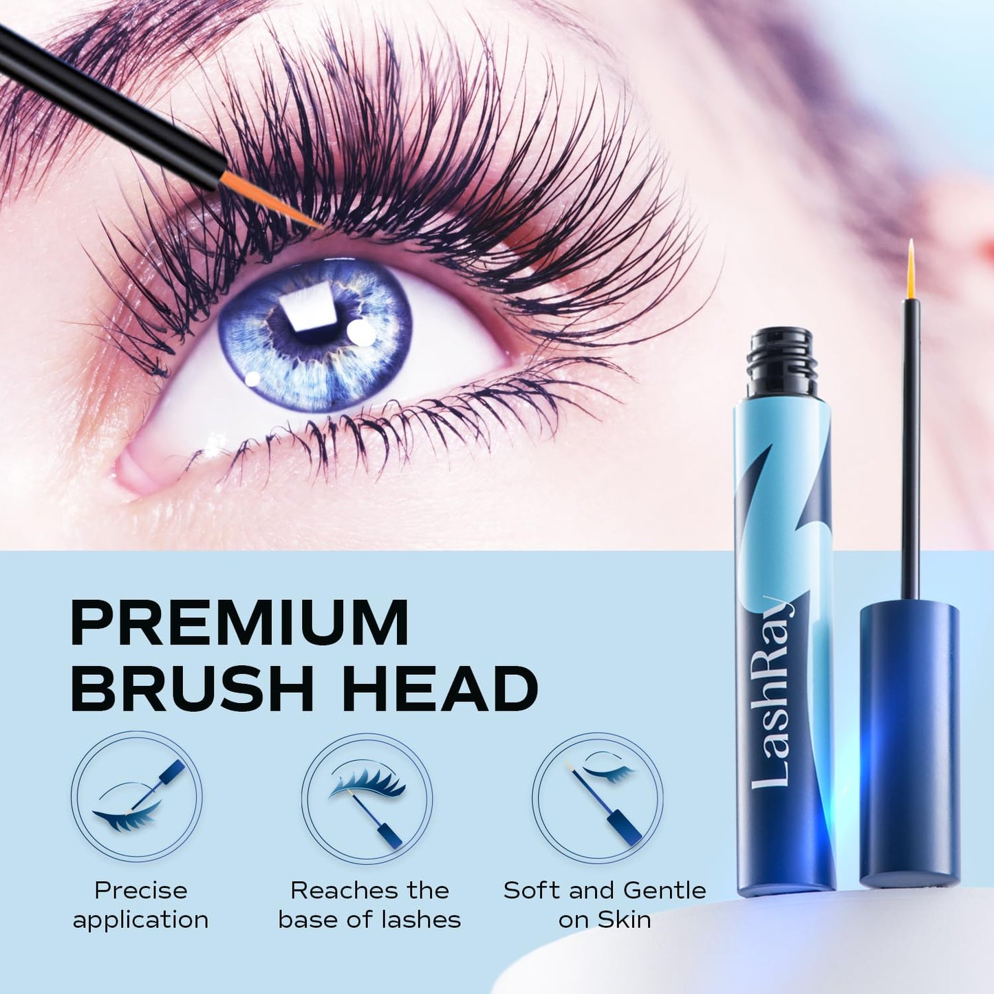 Advanced Lash Serum for Eyelash Growth: LashRay Renewing Eyelash Serum