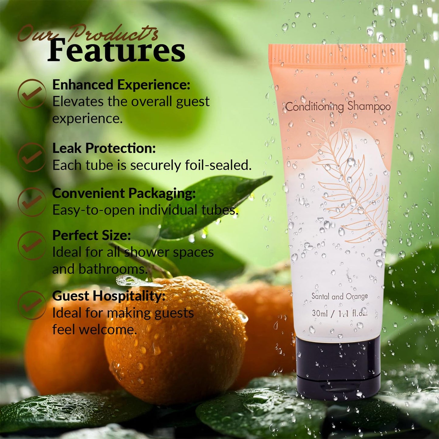 Travel Size Shampoo & Conditioner 2in1 Set 100 Pack 2 in 1 Shampoo and Conditioner Double Sealed Individually Wrapped Hotel Toiletries Bulk and Supplies for Guest