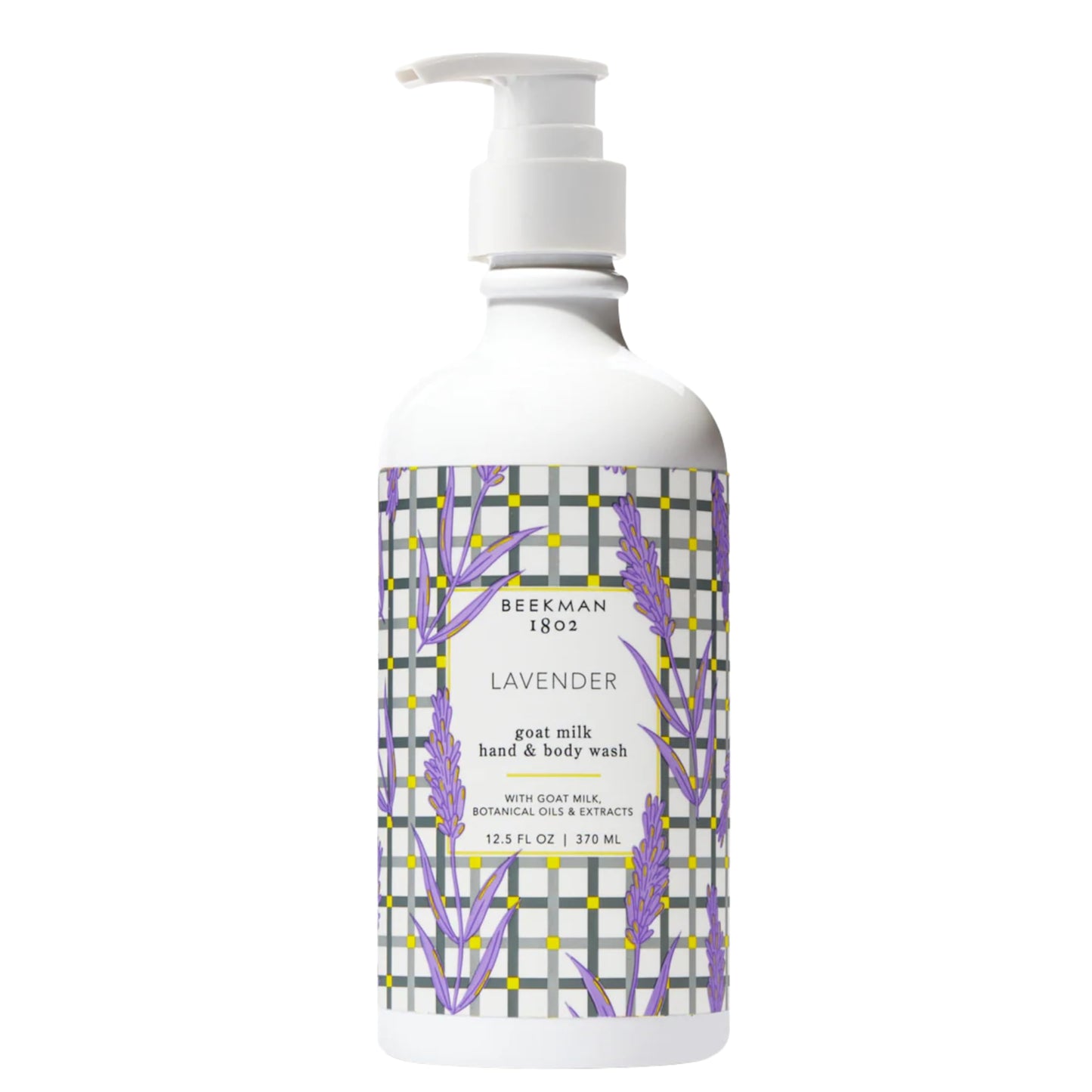 Beekman 1802 Goat Milk Hand Soap – Moisturizing Body Wash & Liquid Hand Soap for Sensitive Skin, Hand & Body Wash, Natural Soap with Goat Milk & Aloe, Cruelty Free – Lavender 12.5 fl oz