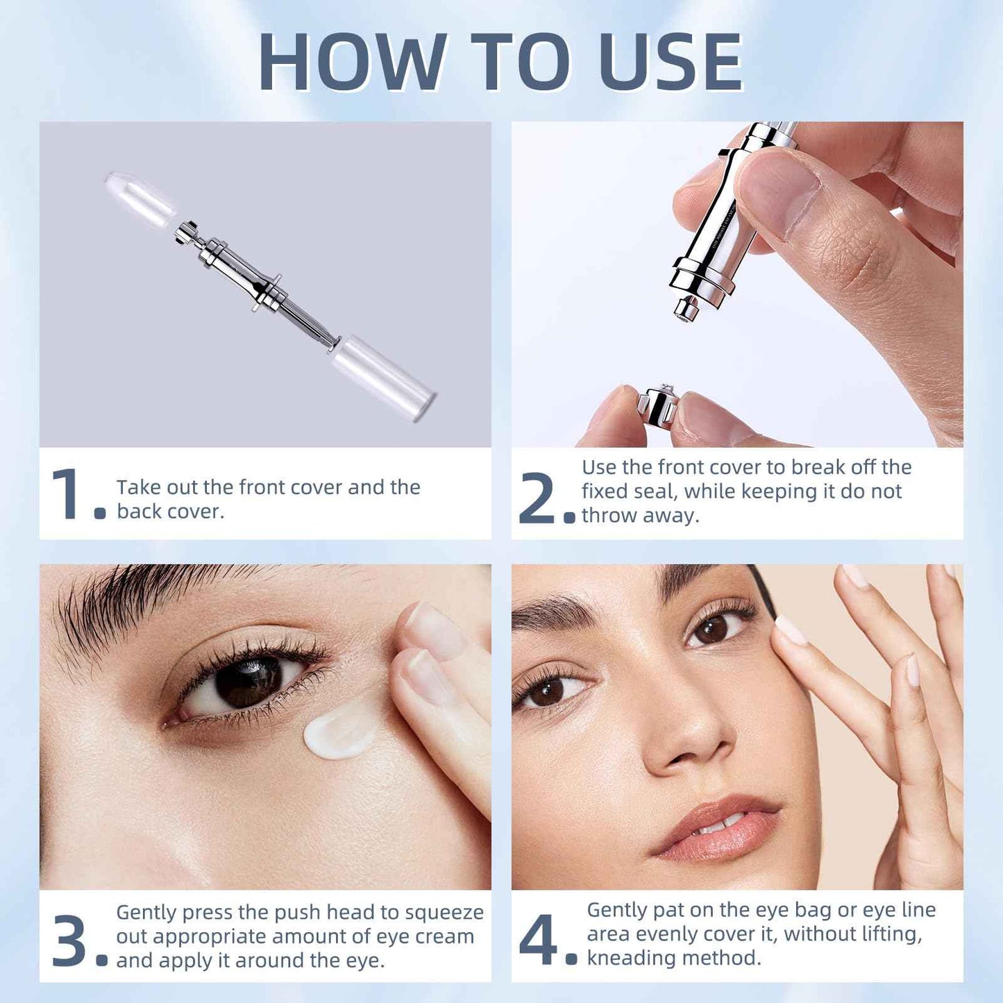 Tpyag Eye Cream, for Dark Circles and Puffiness - Hydrating Under Eye Treatment, Smoothing Fine Lines, Lightweight Eye Contour Cream for Men and Women