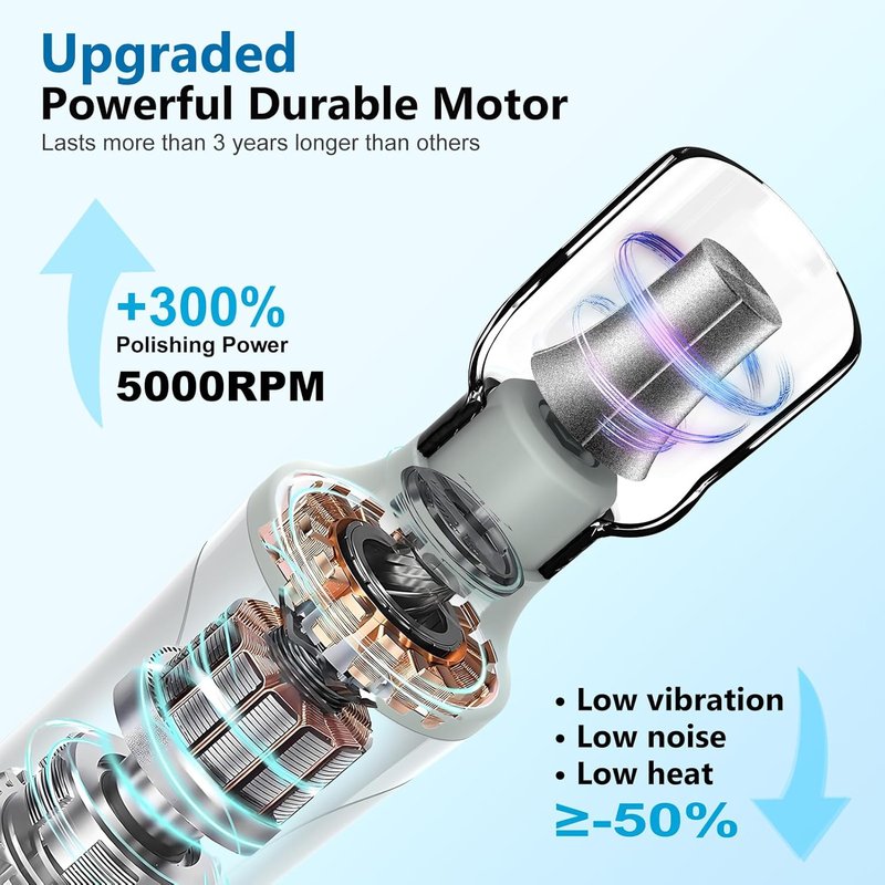 Professional Cordless Electric Nail Drill - 2-in-1 File & Callus Remover | 15 Speed, LED Display for Home Salon & Foot Care