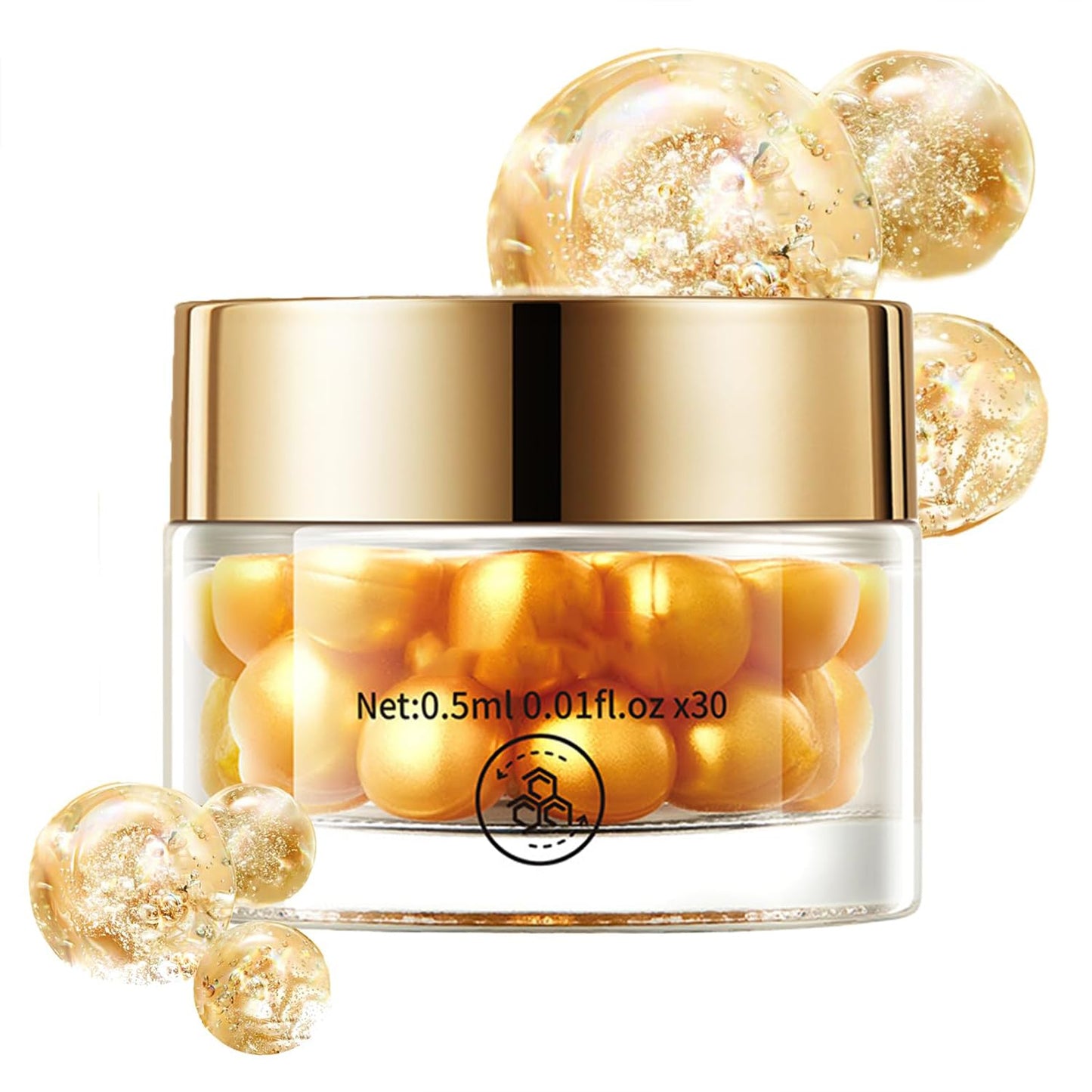 Collagen Capsules - Nourishing Anti-Aging Night Serum with Vitamin E | Glowing Skin Formula for Women