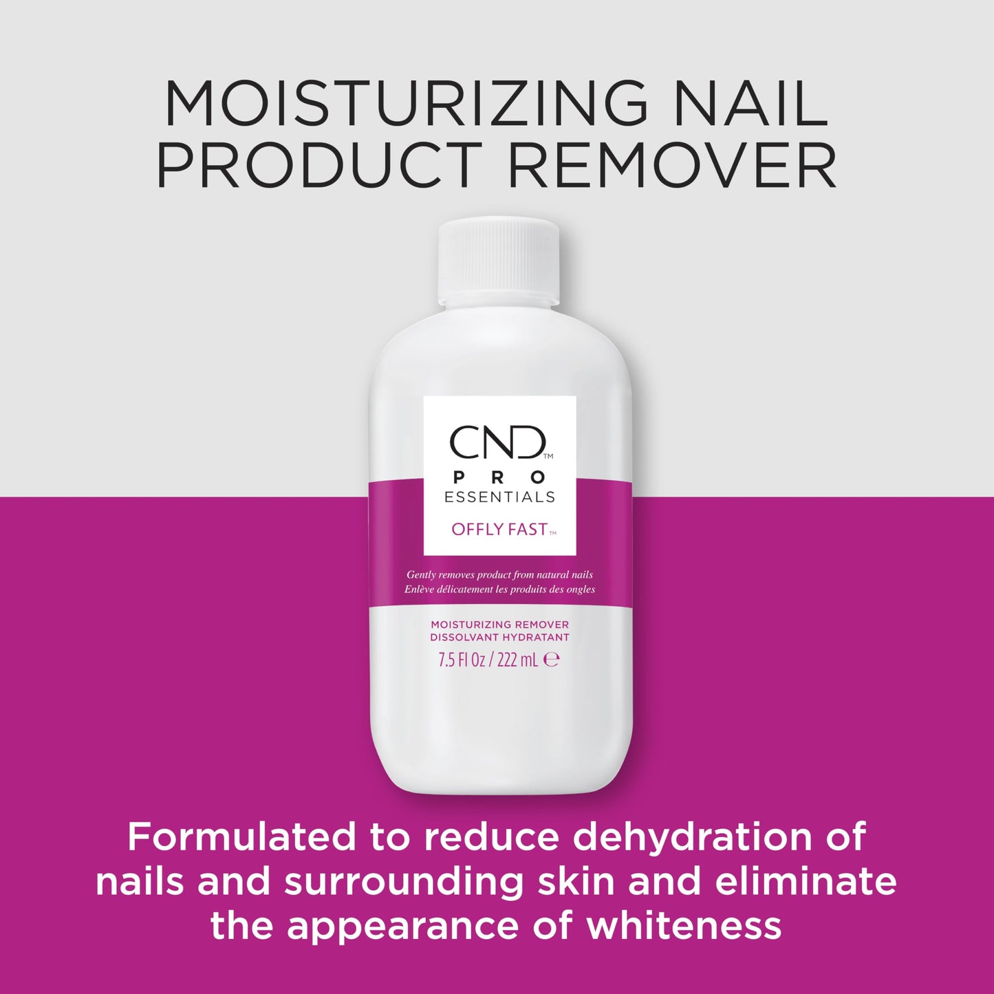CND OFFLY FAST Moisturizing Nail Polish Remover, 2 fl oz