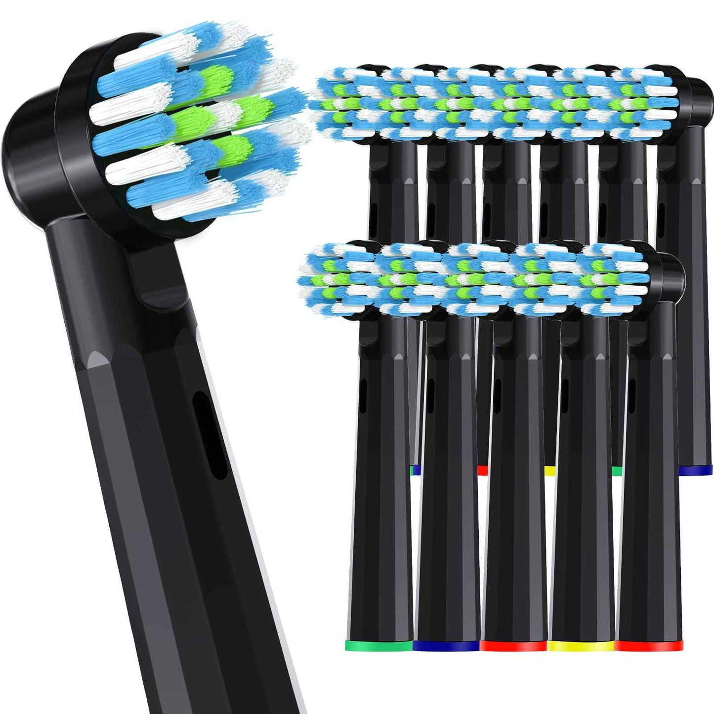 Replacement Toothbrush Heads for Oral B Pro 1000 Replacement Heads,Black,12 Count