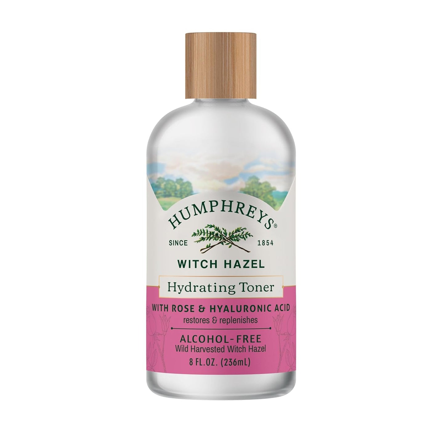 Humphreys Witch Hazel Nourishing Toner | Wild Harvested Witch Hazel & Aloe | Alcohol-Free | Natural | Hydrating | Soothing | 8 Fl Oz