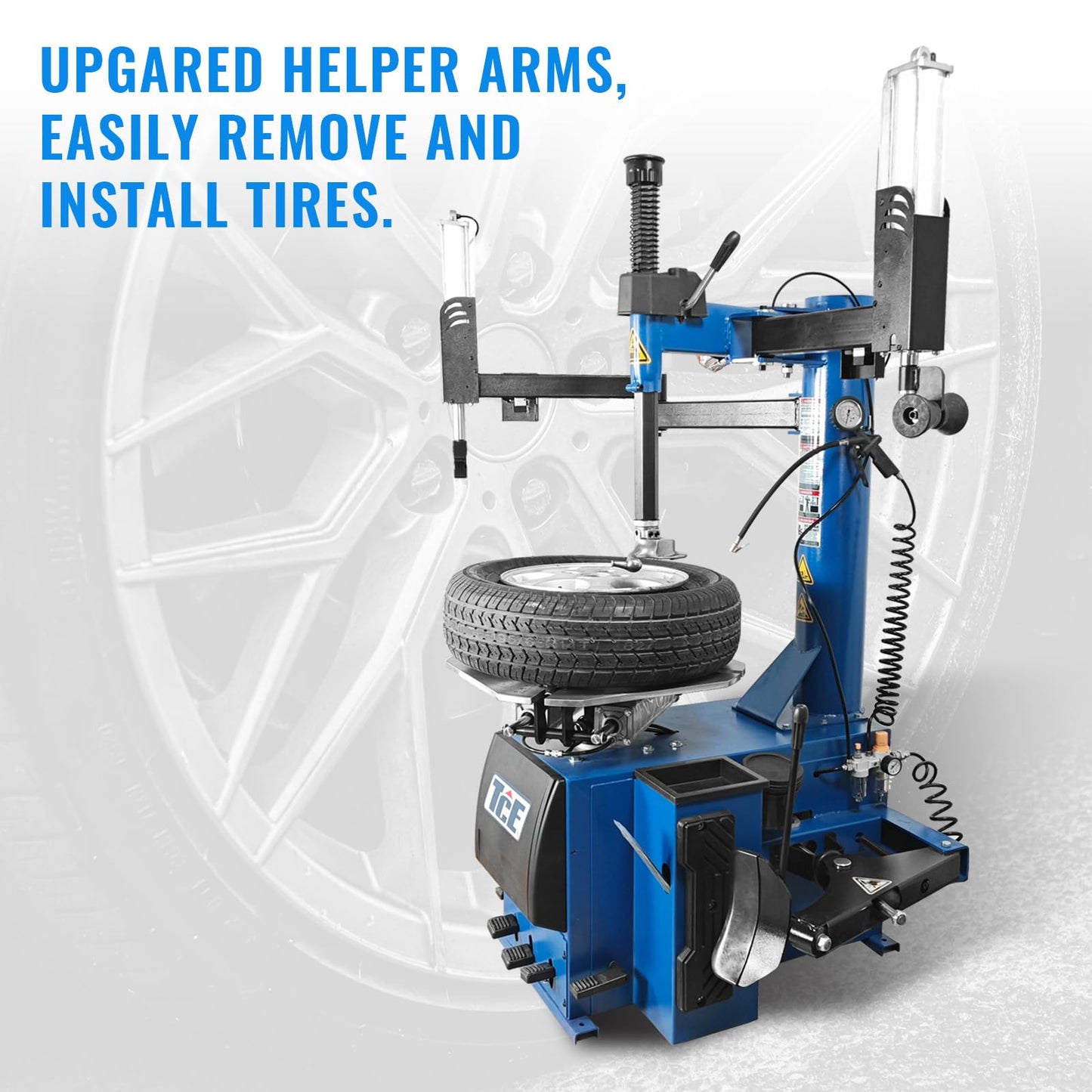 Jack Boss Tire Machine and Balancer Combo, Tire Changer Wheel Balancer Machine Combo Rim Clamp 24" Set Item
