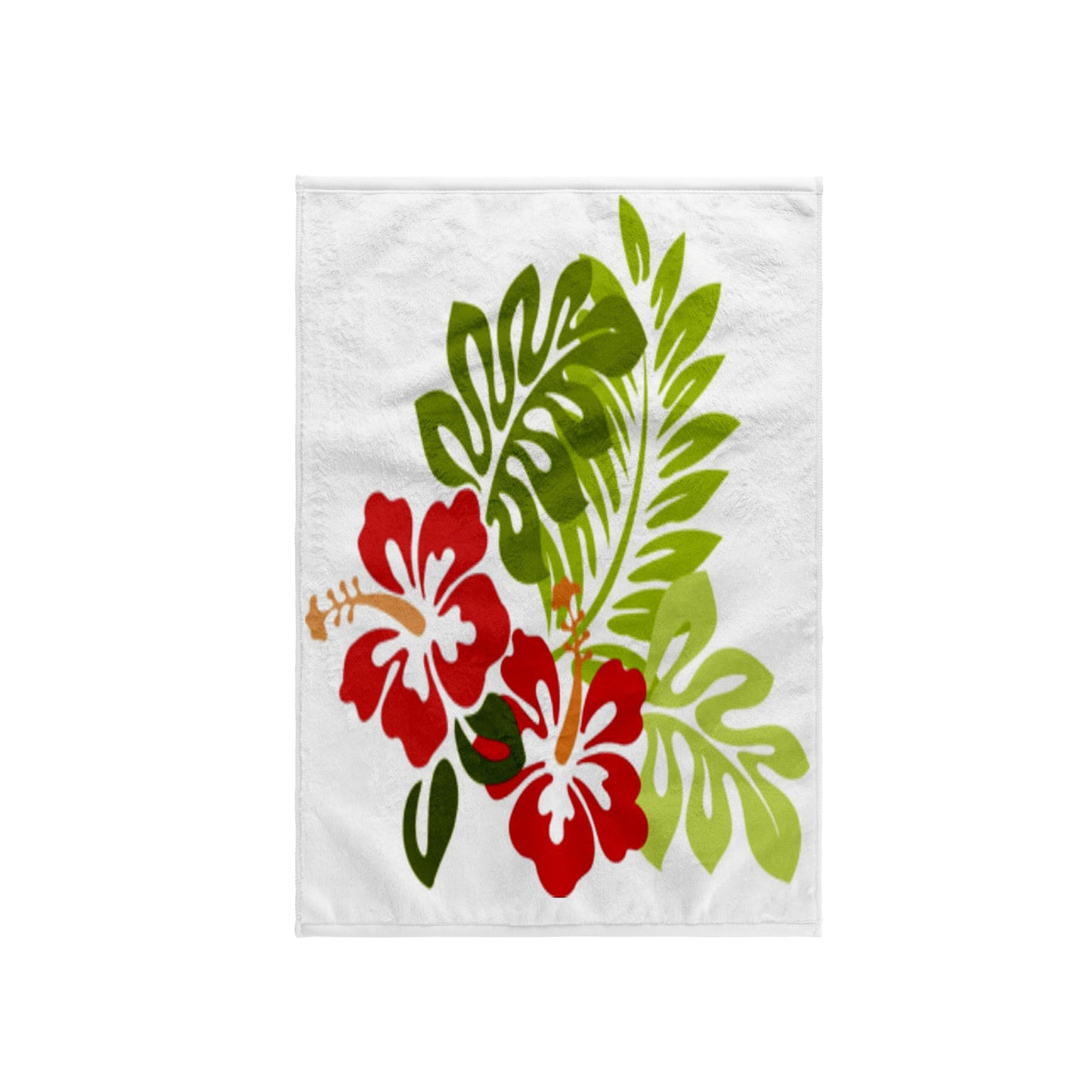 3D Rose TWL_41559_1 Hawaiian Hibiscus n Leaves Print, 15" x 22"