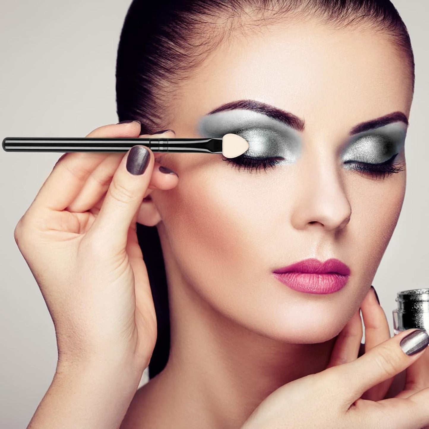 Makeup Brushes Set for Women Professional,UorPoto 10Pcs Sponge Eyeshadow Brush Sets Applicator Double Sided reusable