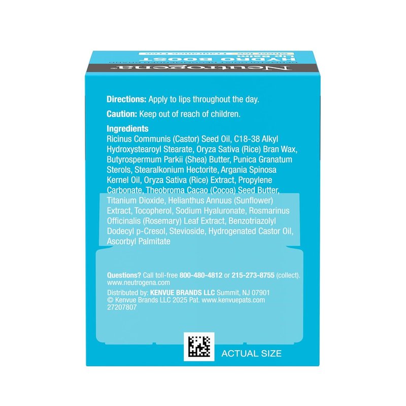 Neutrogena Hydro Boost Lip Balm - Hydrating Hyaluronic Acid, Sheer Ice Nude | 0.5 oz Fragrance-Free