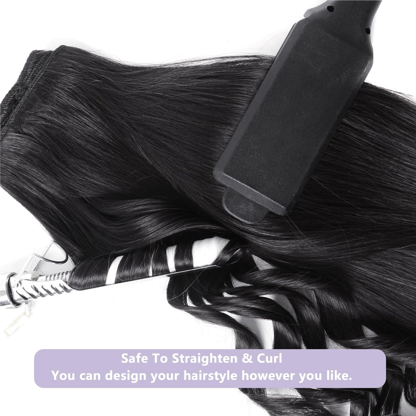 YMXNB Clip In Hair Extensions Real Human Hair 12Inch 90g 100% Remy Human Hair Extensions Clip Ins Invisible Seamless Straight Human Hair Clip In Extensions 7pcs Double Weft Natural Black