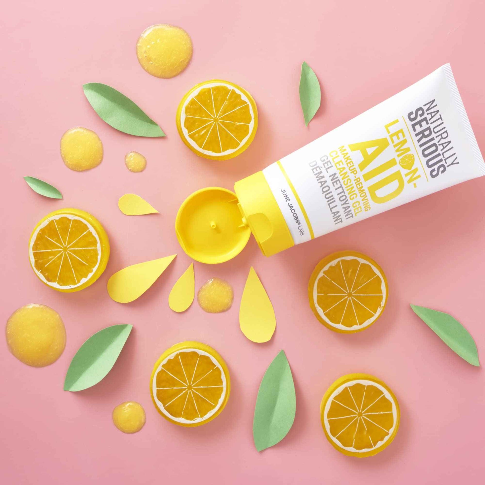 Naturally Serious | Lemon-Aid Makeup-Removing Cleansing Gel, Vitamin C Cleanser, Makeup-Removing Cleanser, Gel Cleanser For Oily Skin, Vegan Skincare, Cruelty-Free Skincare