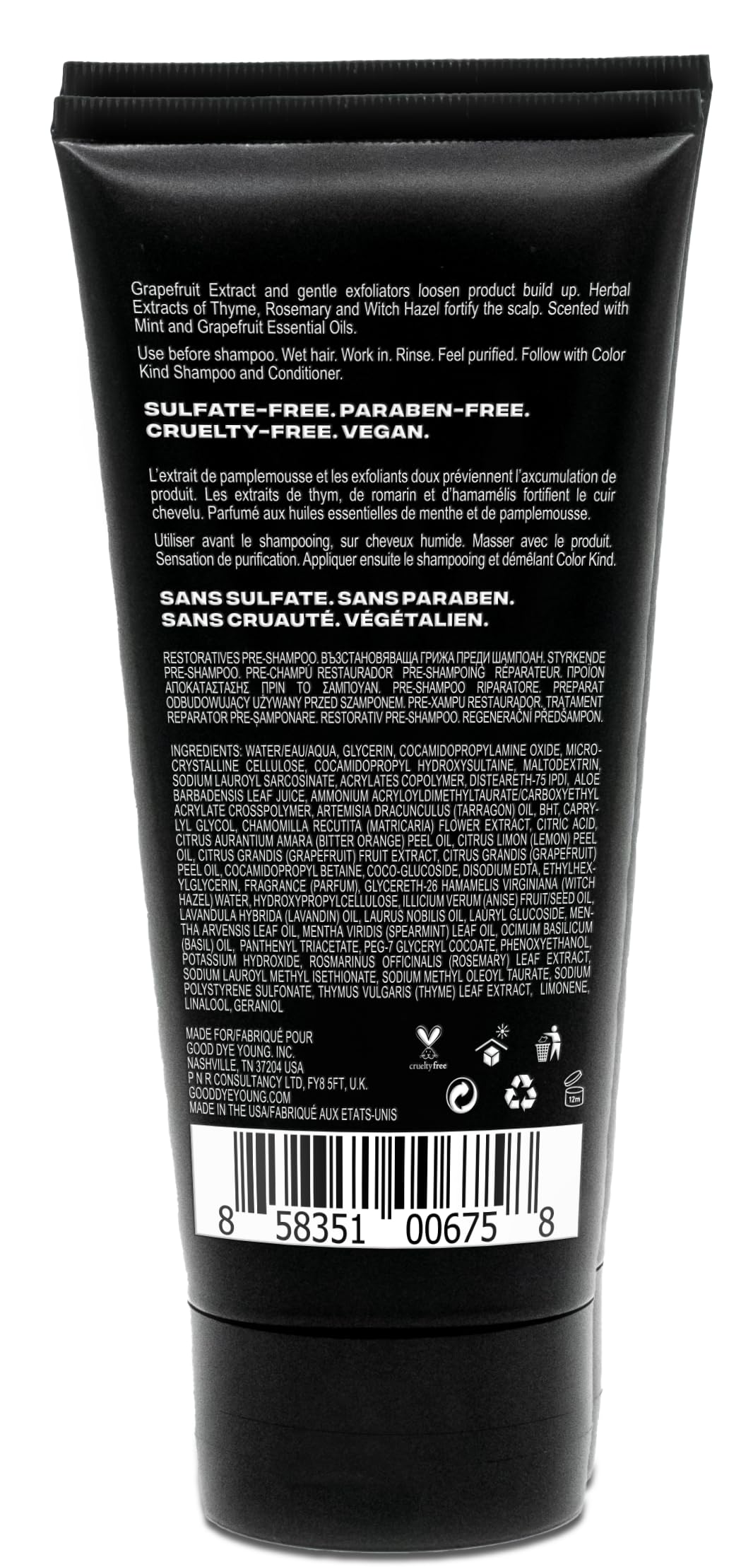 Good Dye Young Weekly Scalp Scrub Exfoliating Shampoo 6 oz