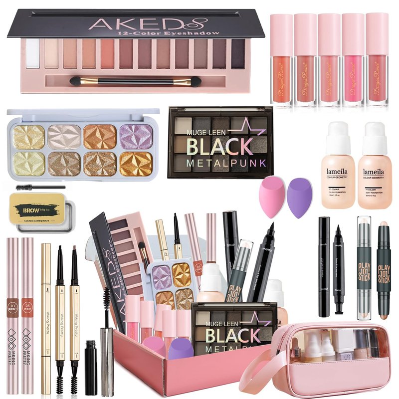 Makeup Kit for Women Full Kit, Maquillaje para Mujer en Oferta, Makeup Kit for Teens Includes Foundation Eyeshadow Blush Lipstick etc Make Up Set for Teen Girl Gifts Cosmetic With Storage Bag