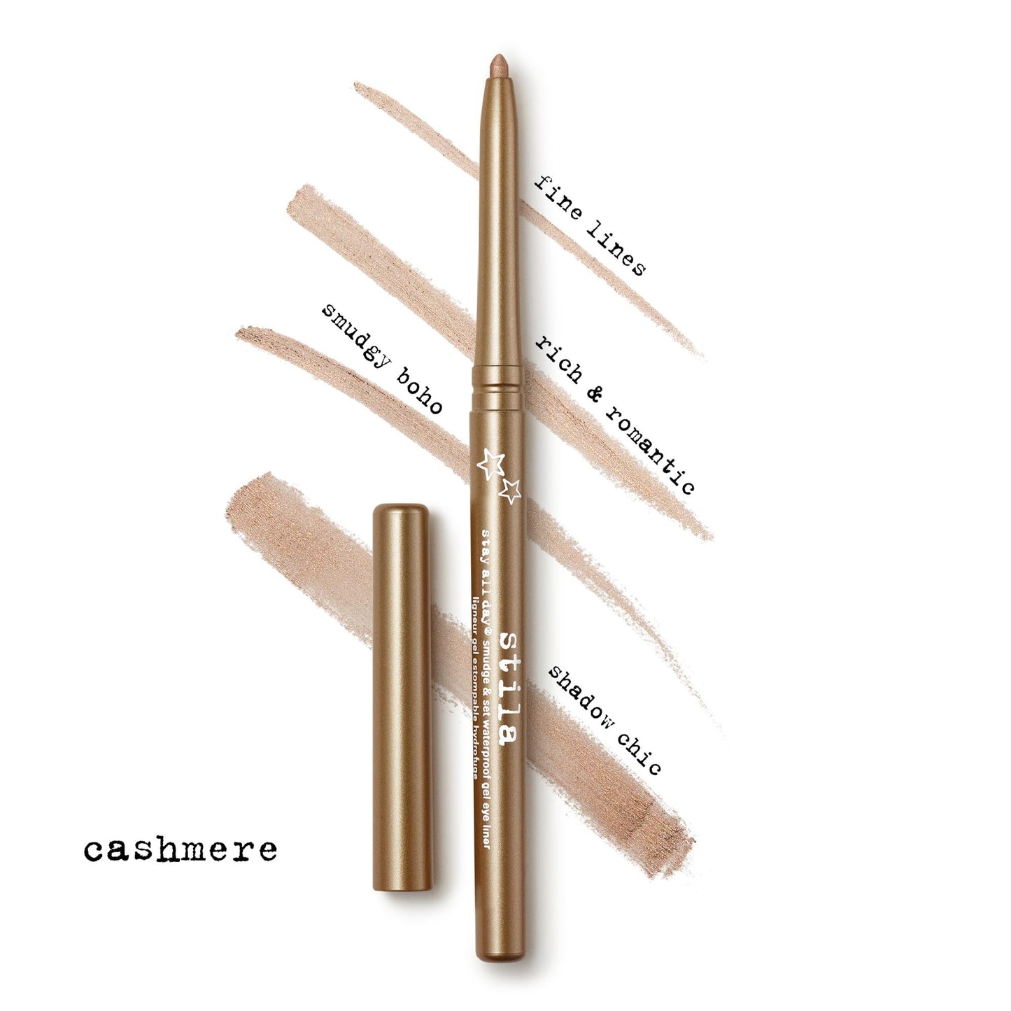 stila Stay All Day® Smudge & Set Waterproof Gel Liner | Long-Wear Gel Eyeliner Pencil for Tightlining, Waterline & Smoky Eye Looks | 12-Hour Wear, No Budge & Fade-Proof