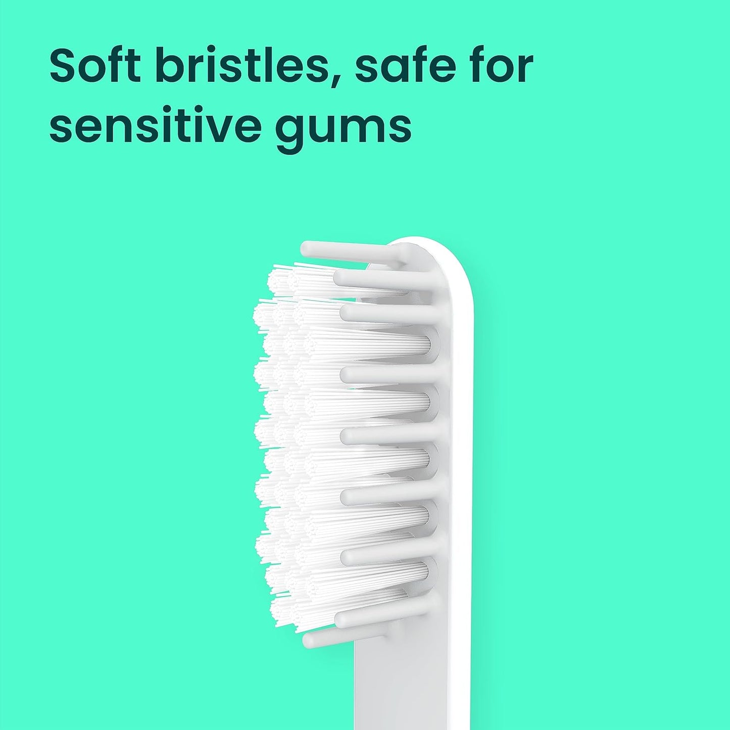 Quip Sonic Toothbrush Replacement Heads - Soft Bristle Refills for Electric Toothbrushes | 3 Pack, Lasts 3 Months Each