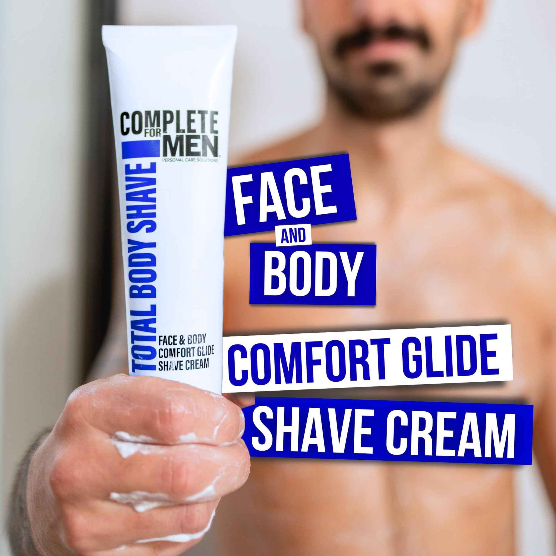 COMPLETE FOR MEN - Sensitive Skin Shaving Cream, Face and Body Shaving Cream, Comfy Body Glide, Irritation Free Shave, Protect from Razor Burn, Everyday Shave Cream for Men