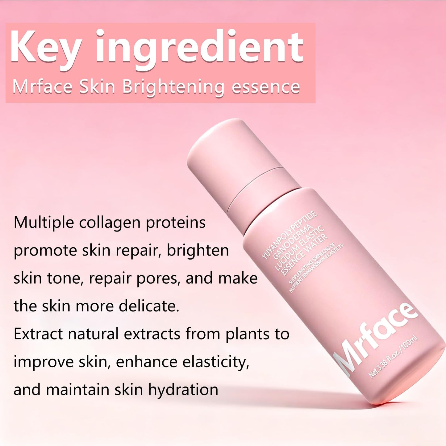 MRFACE Multi-Antioxidant Serum, Polypeptide & Ganoderma Lucidum, Anti Aging Serum for Face, Brighten, Skin Repair Moisturizer, 3.38 Fl Oz