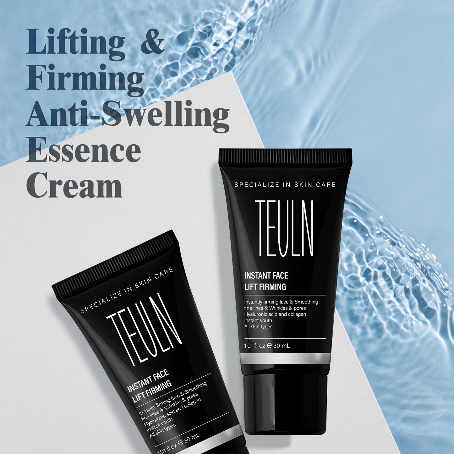TEULN Instant Face Lift Cream,Instant Face Tightener, Smoothing Fine Lines, Wrinkles and Pores,face Tightening and Lifting，Rapidly Improves the Look of Aged Skin 30ml/1.01oz