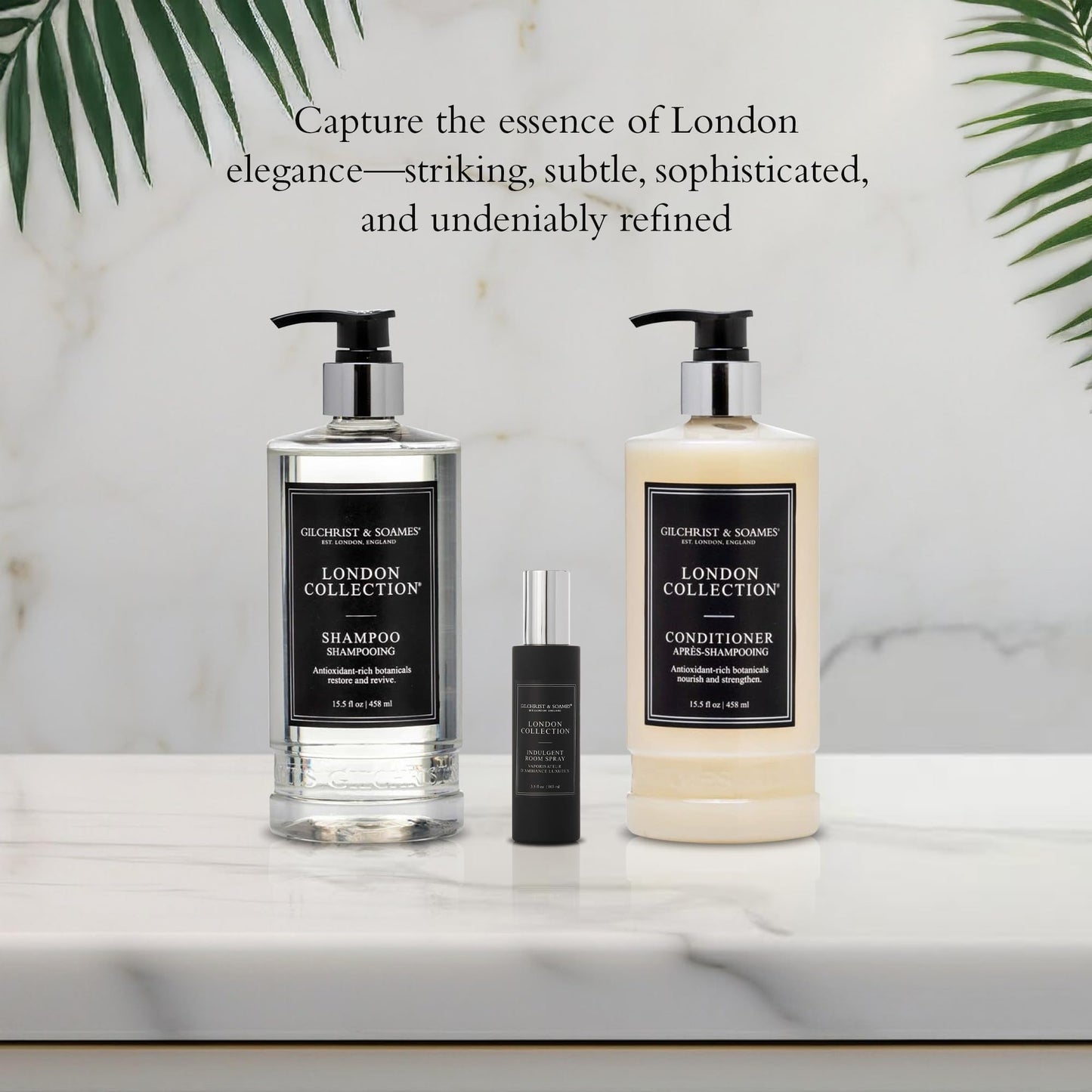 Gilchrist & Soames London Collection Conditioner – Pure Sulfate, Paraben, & Cruelty Free Formula for All Hair Types, Gentle Clarifying & Moisturizing Care with Crisp, Clean Scent, 15.5 oz.