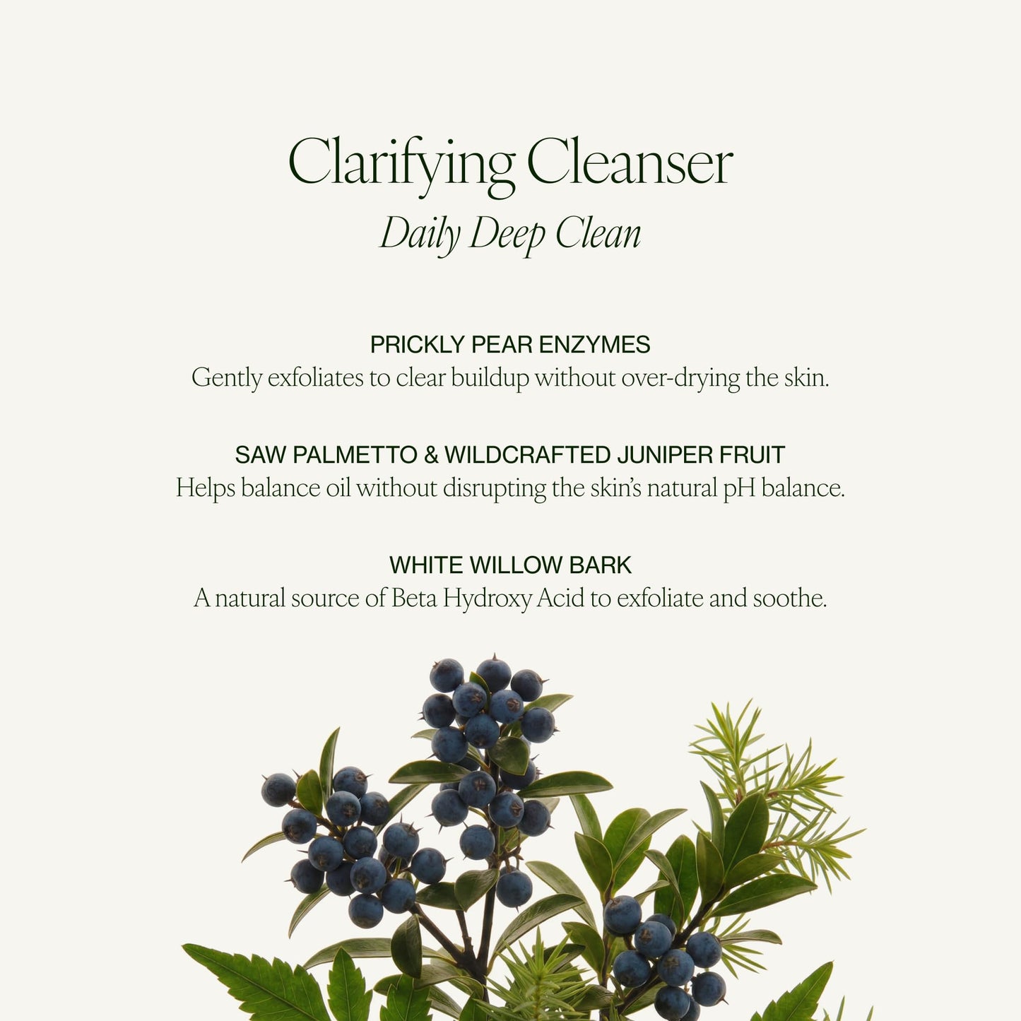 Tata Harper Clarifying Cleanser, Foaming Gel Cleanser for Blemish-Prone Skin, Sulfate-Free, Oily Skin Face Wash, Natural Skincare, 50ml