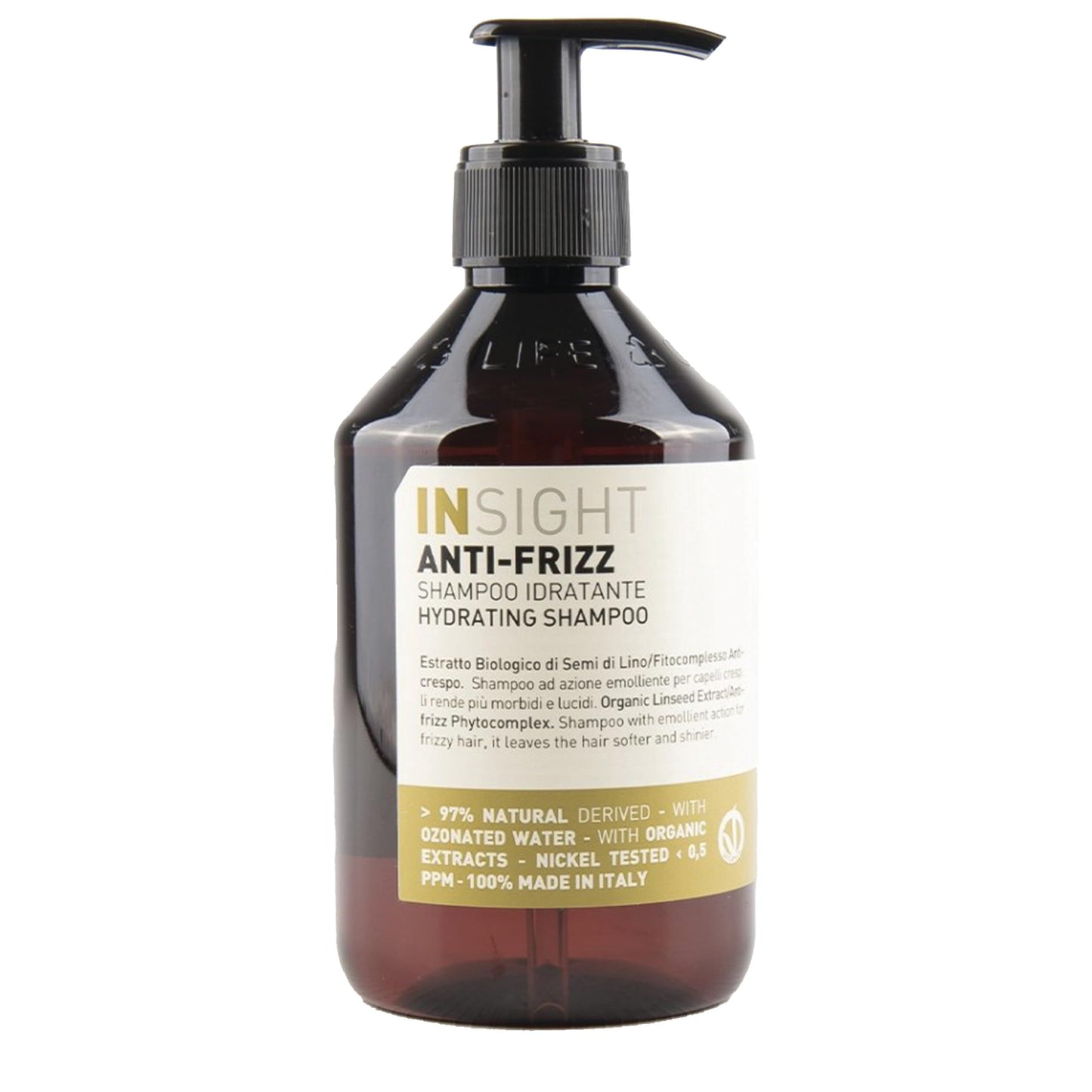 INSIGHT Clean Beauty Moisturizing Shampoo, Anti-Frizz Hydrating Shampoo, Vegan, 13.5 fl oz