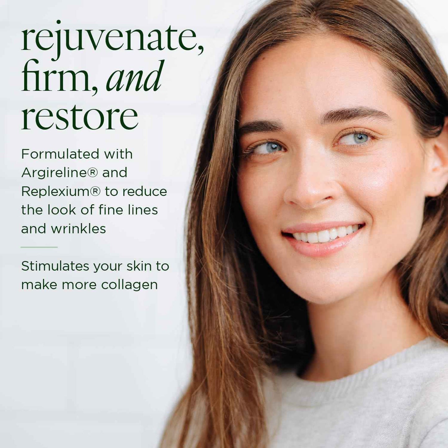 Tree of Life Beauty Hydrating Facial Serum Collagen Peptides with Argireline and Replexium - Anti Aging and Wrinkle Reduction (1oz) and Silicone Reusable Under Eye Patches for Puffy Eyes