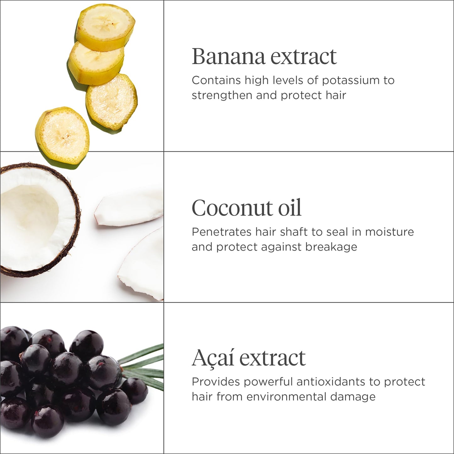 Briogeo Superfoods Banana + Coconut Nourishing Shampoo | Sulfate-Free Daily Shampoo for Hydration & Shine | Vegan & Cruelty-Free | 12.5 fl oz