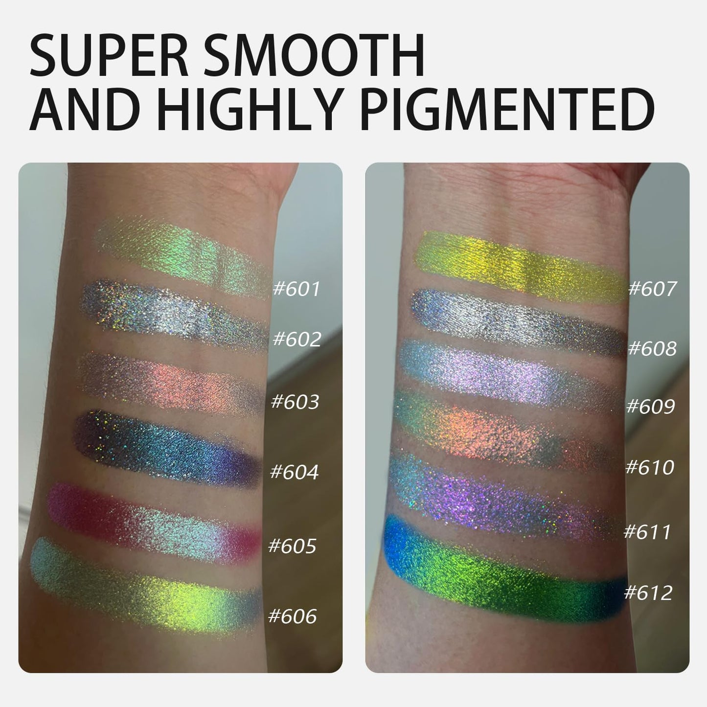 SZDYM Chameleon Multichrome Eyeshadows,1 Pot=3 Shifting Colors, Single Eyeshadow Pot,Vegan Neon-Rainbow Shift,Pure Mineral Pigments, Long-Lasting Silk Glide,Smooth and Highly Pigmented shade