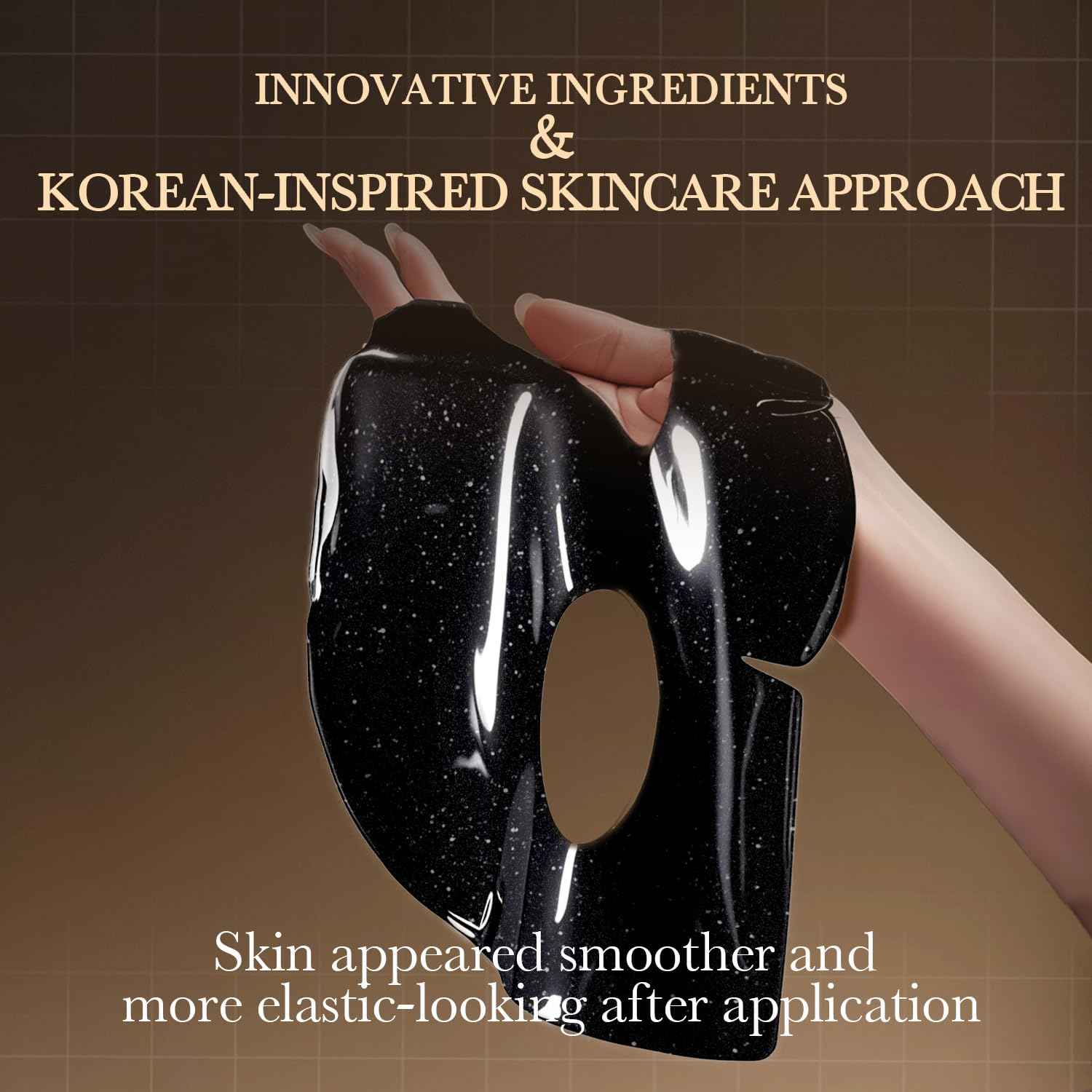 HEALOINE Black Diamond Facial Mask Collagen Face Mask Lifting and Firming, Tone Tighten Korea Skincare for Spa-Grade Skincare for Radiant Skin Face Mask Set of 2 (1.05 oz each)