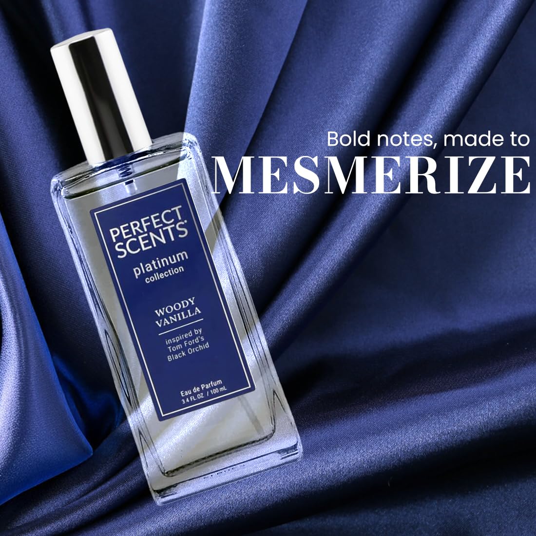 Perfect Scents Fragrances | Inspired by Tom Ford’s Black Orchid | Platinum Collection | Woody Vanilla | Unisex Eau de Parfum | Vegan, Paraben & Phthalate Free | Never Tested on Animals | 3.4 Fl Oz